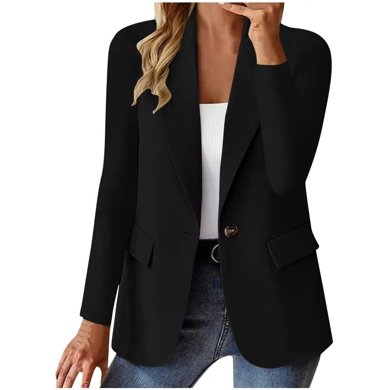 Women's Cardigan Jacket – Unstructured Open-Front Fit