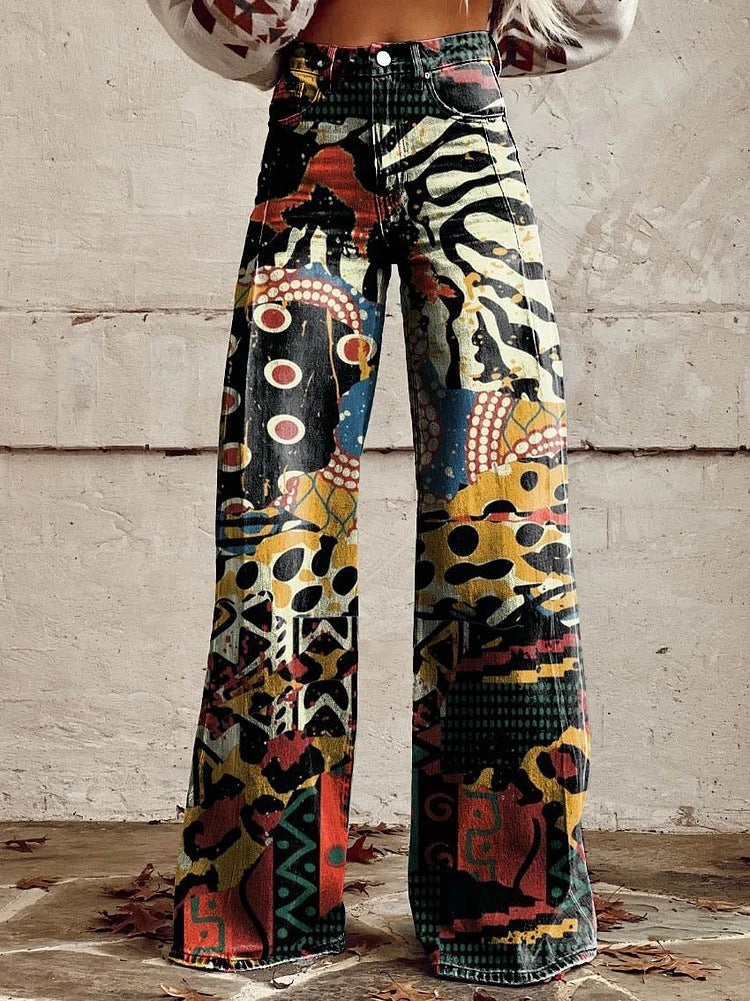 Women's Wide-Leg Pants – High-Rise Fluid Drape