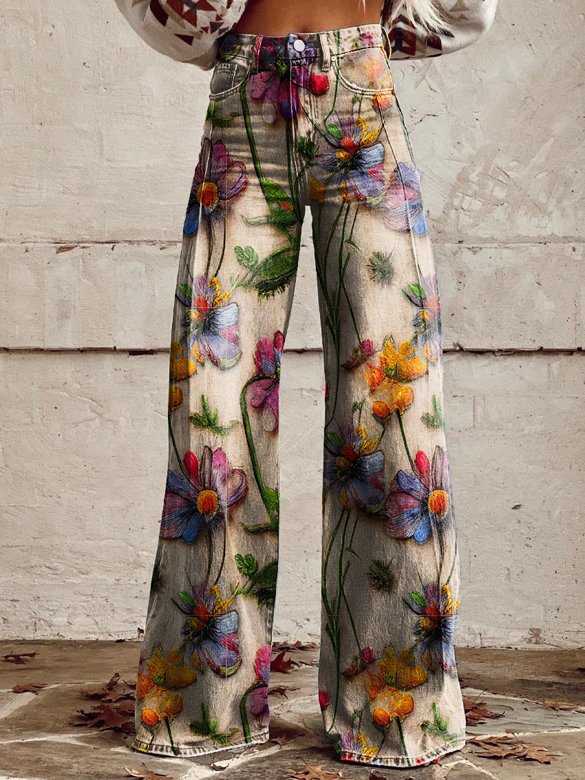 Women's Wide-Leg Pants – High-Rise Fluid Drape