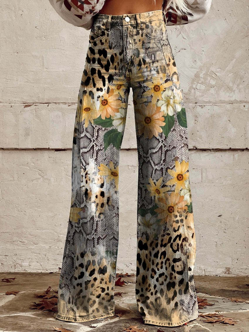 Women's Wide-Leg Pants – High-Rise Fluid Drape