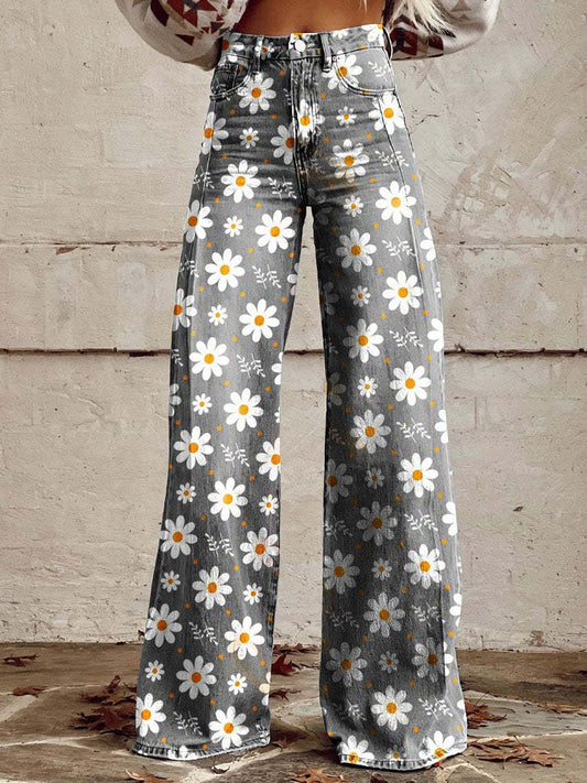 Women's Wide-Leg Pants – High-Rise Fluid Drape