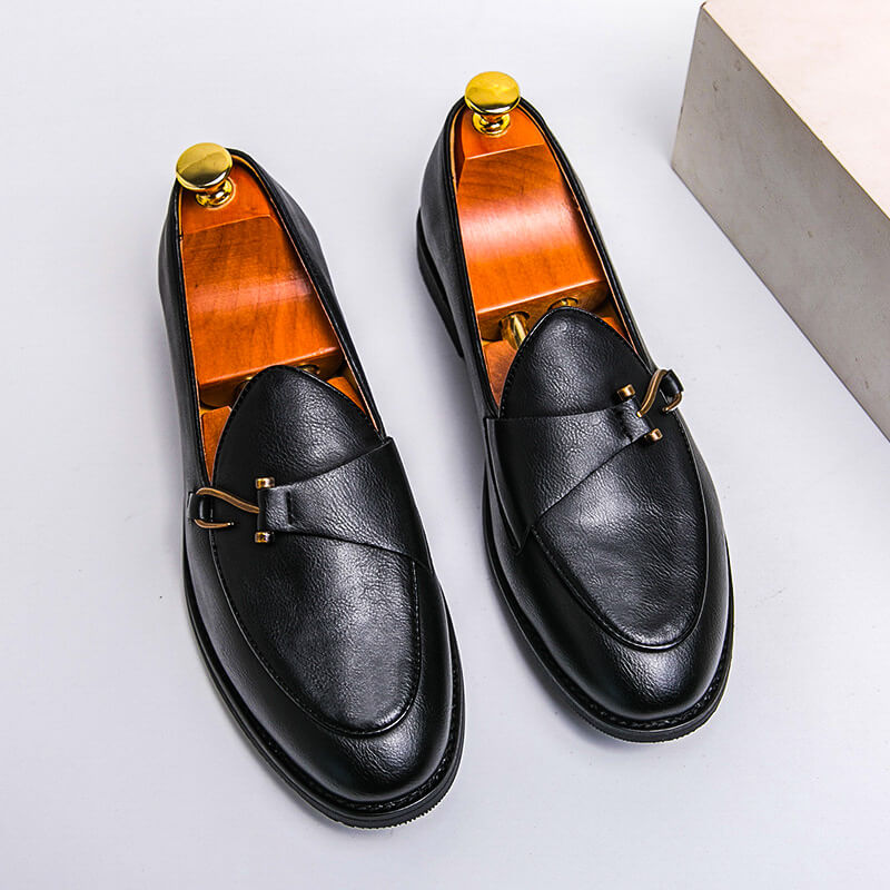 Men's Leather Slip-On Loafer – Clean Classic Profile