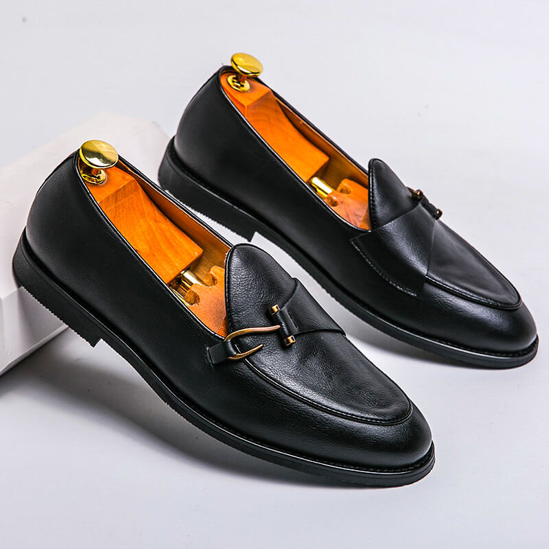 Men's Leather Slip-On Loafer – Clean Classic Profile