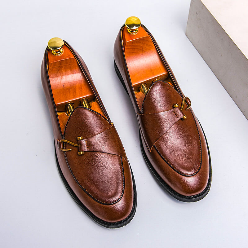Men's Leather Slip-On Loafer – Clean Classic Profile