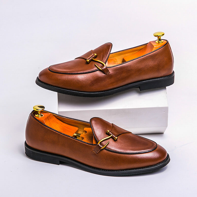 Men's Leather Slip-On Loafer – Clean Classic Profile