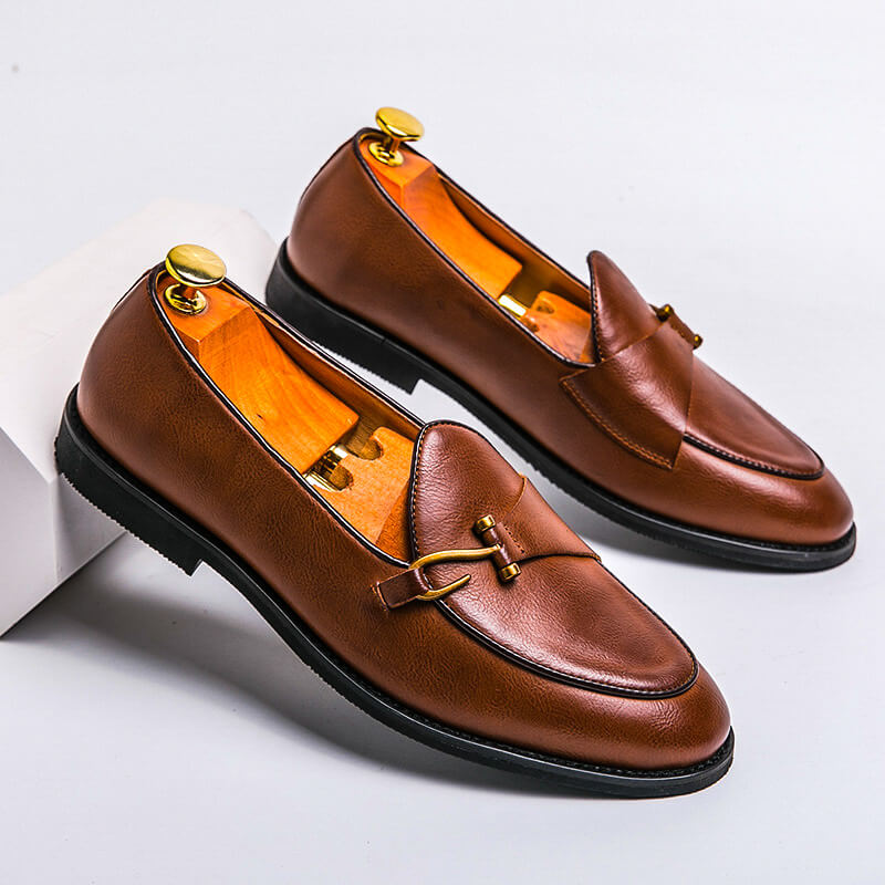 Men's Leather Slip-On Loafer – Clean Classic Profile