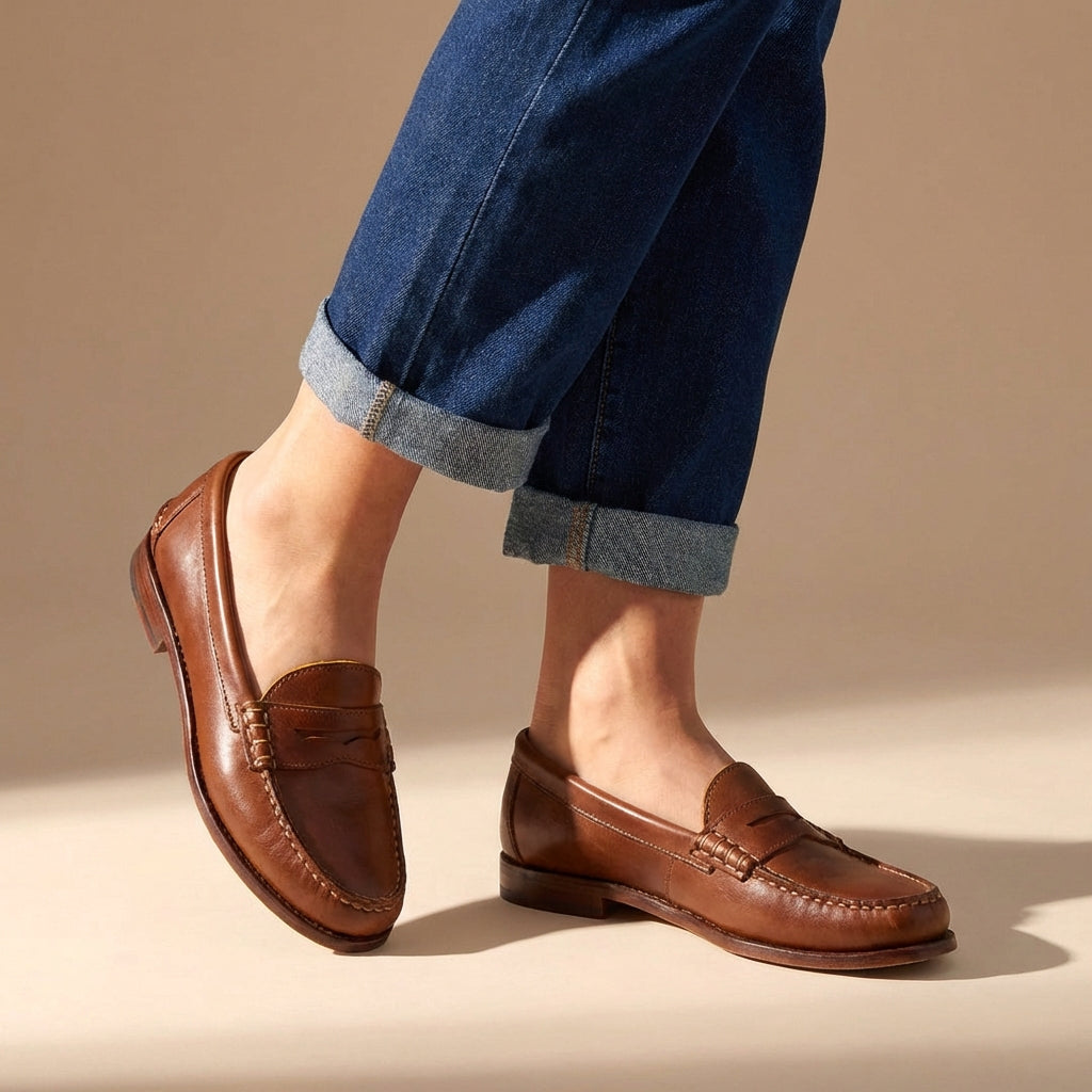 Men's Penny Loafer – Moc-Toe Slip-On Profile