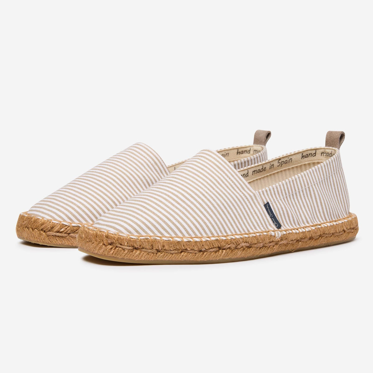 Men's Cotton-Linen Espadrilles – Hand-Coiled Jute Sole