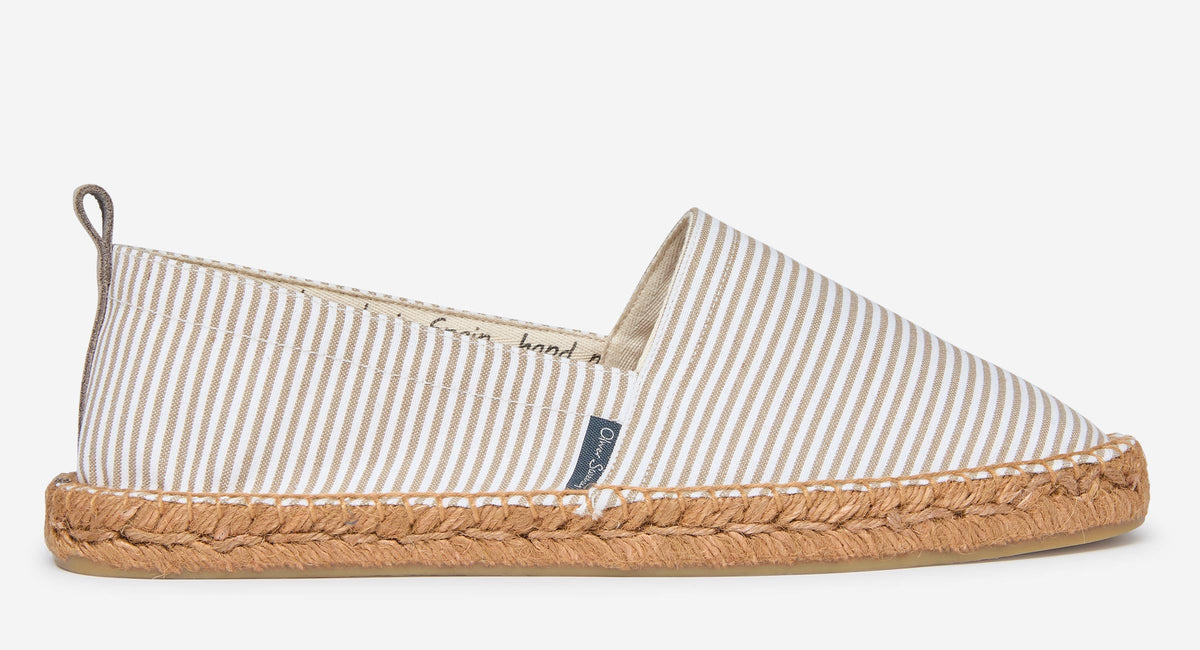 Men's Cotton-Linen Espadrilles – Hand-Coiled Jute Sole