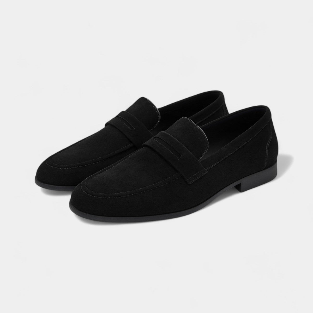 Men's Suede Loafers – Slip-On Clean Profile
