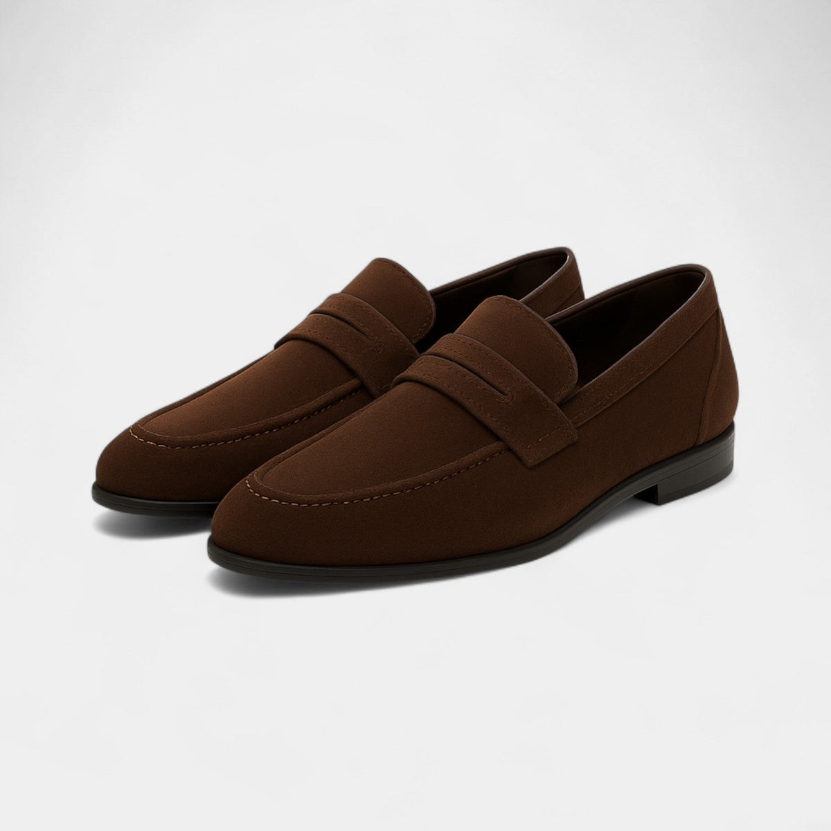 Men's Suede Loafers – Slip-On Clean Profile