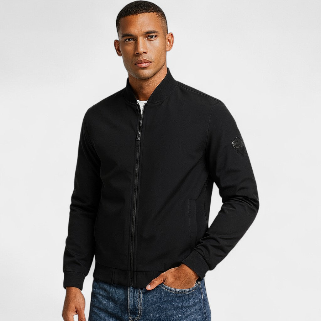 Men's Slim Fit Jacket – Stand Collar Minimal Design