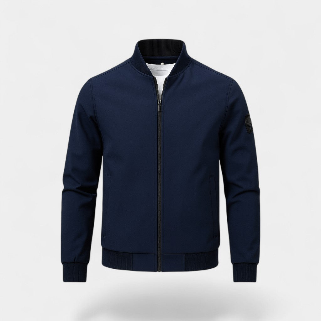 Men's Slim Fit Jacket – Stand Collar Minimal Design
