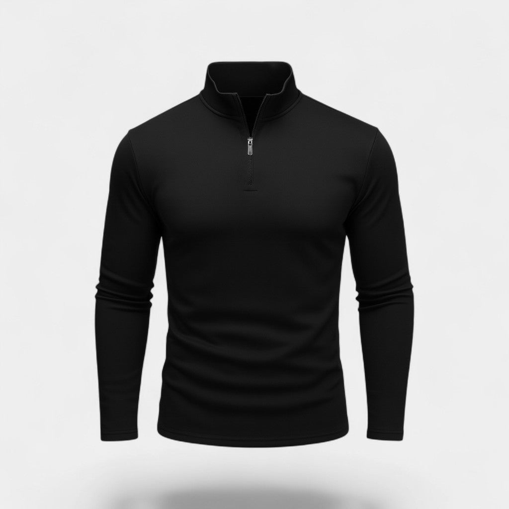 Men's Quarter-Zip Sweatshirt – Slim Athletic Layer