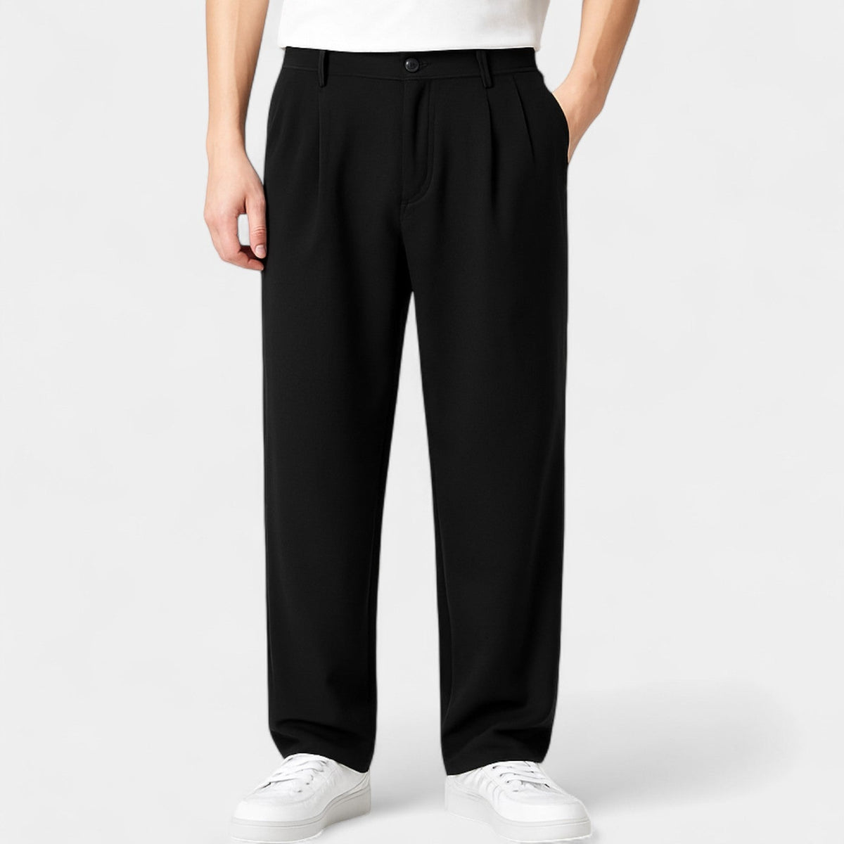 Men's Oversized Business Casual Pants – Lightweight Tapered Fit