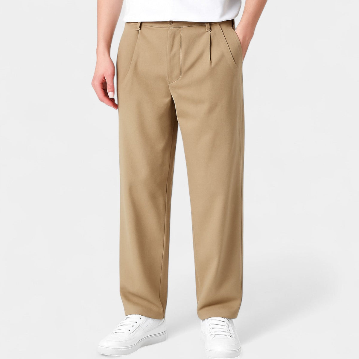 Men's Oversized Business Casual Pants – Lightweight Tapered Fit