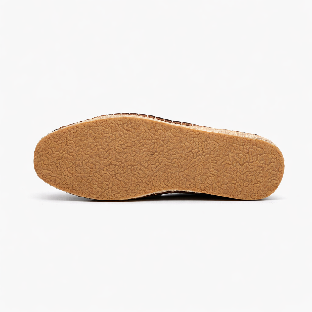 Men's Suede Espadrille Penny Loafers – Braided Arch-Support Sole