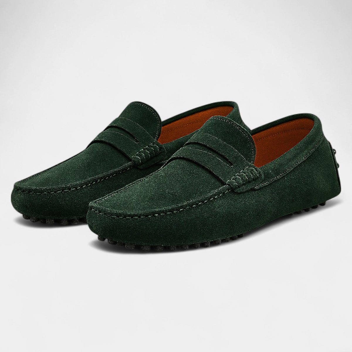 Men's Suede Loafers – Slip-On Driving Style