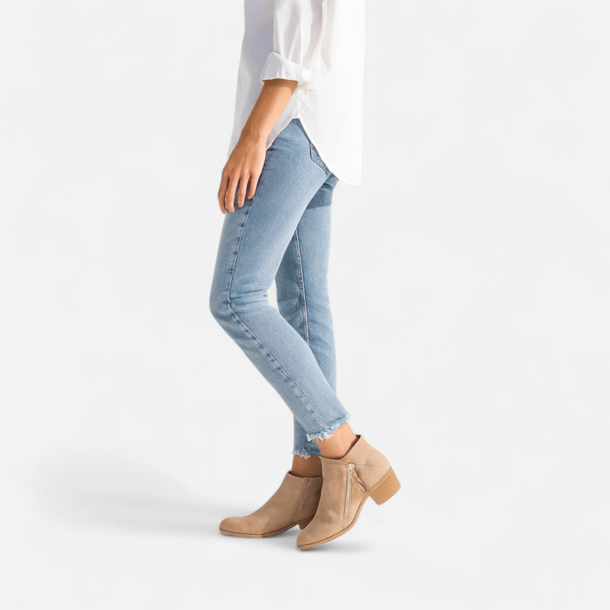 Women's Leather Ankle Boots – Arch Support Insole
