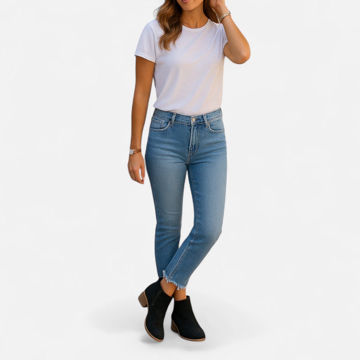 Women's Leather Ankle Boots – Arch Support Insole
