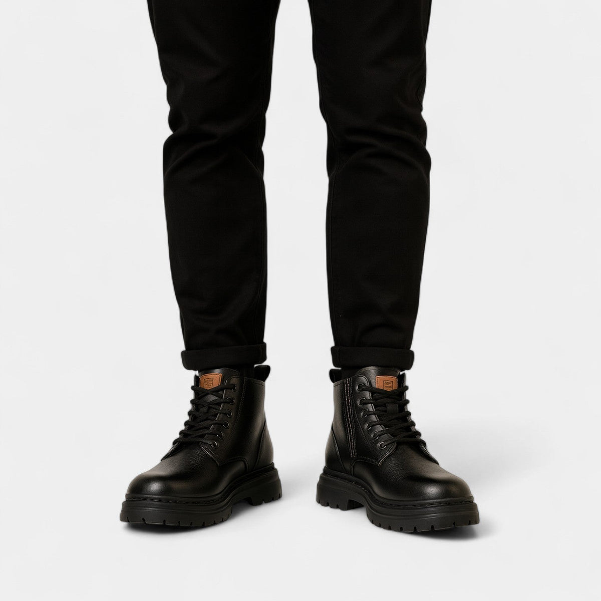Men's Mid-Height Boots – Retro Chunky Sole