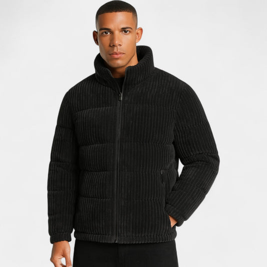Men's Corduroy Quilted Jacket – Relaxed Layering Fit
