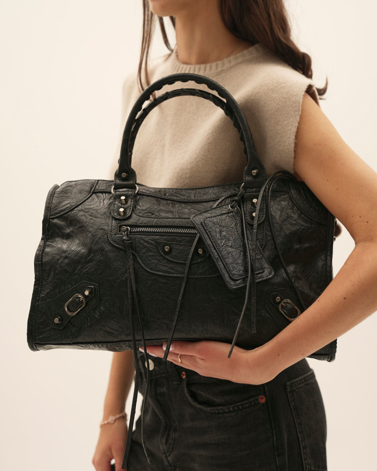 Women's Leather Zip Tote – Fits 14-Inch Laptop