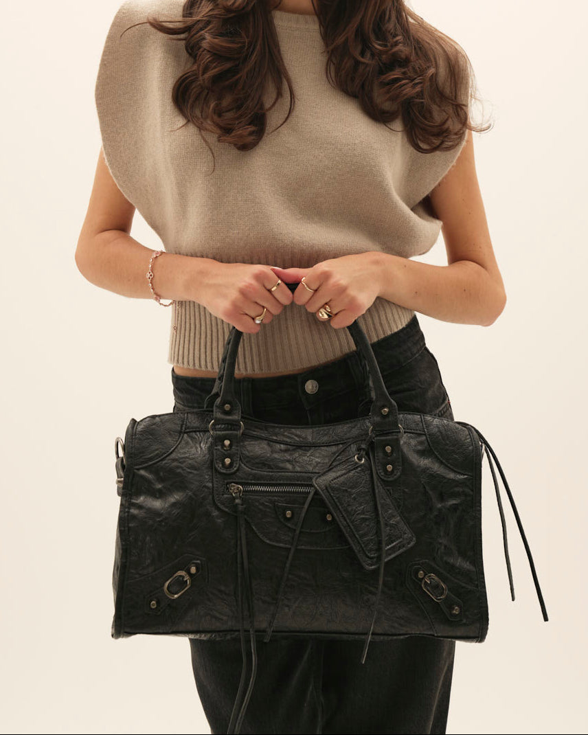 Women's Leather Zip Tote – Fits 14-Inch Laptop