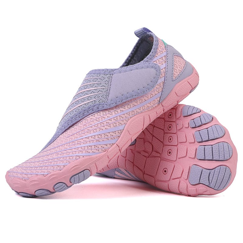 Unisex Barefoot Shoe – Knit Hook-and-Loop Low Top