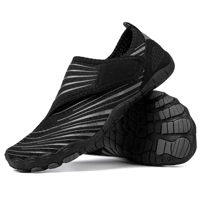 Unisex Barefoot Shoe – Knit Hook-and-Loop Low Top