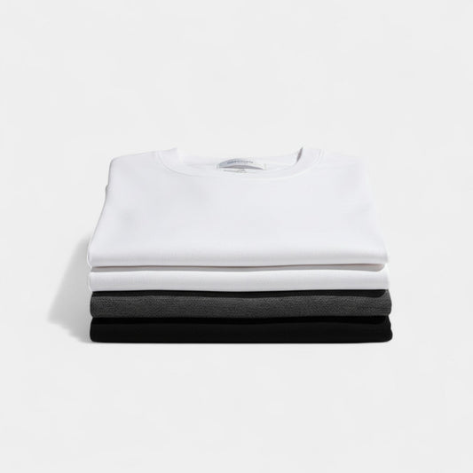Men's Heavyweight Cotton T-Shirt – Crew Neck 3-Pack