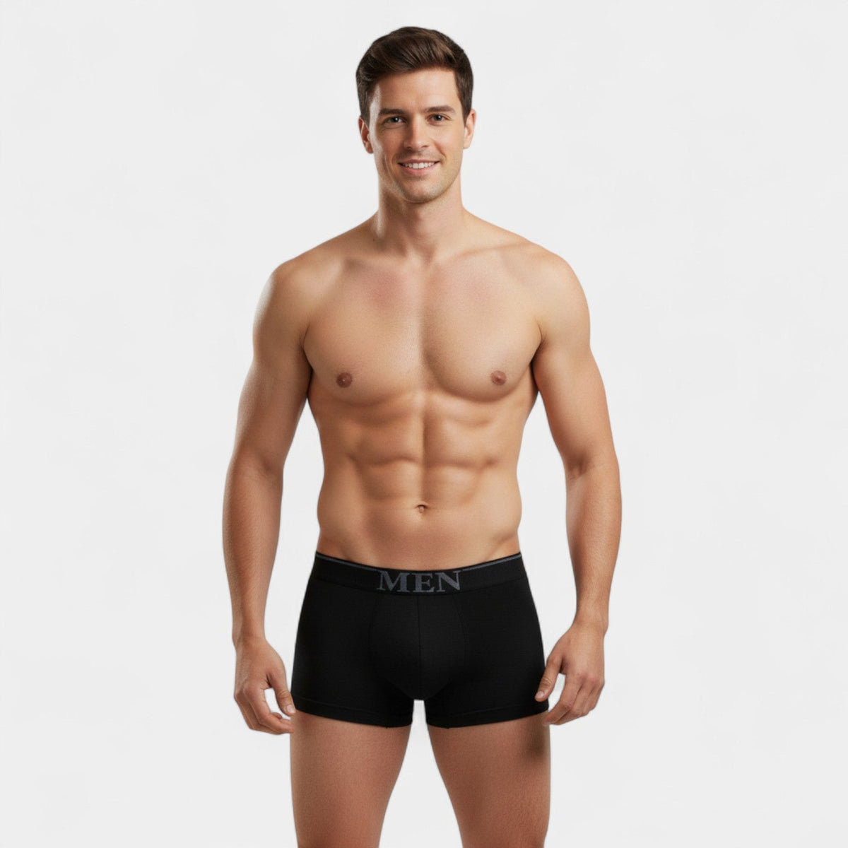 Men's Seamless Cotton-Blend Boxers – Stretch 3-Pack