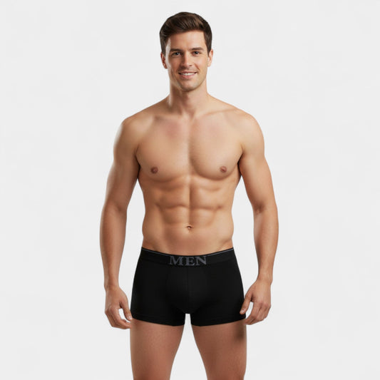 Men's Seamless Cotton-Blend Boxers – Stretch 3-Pack