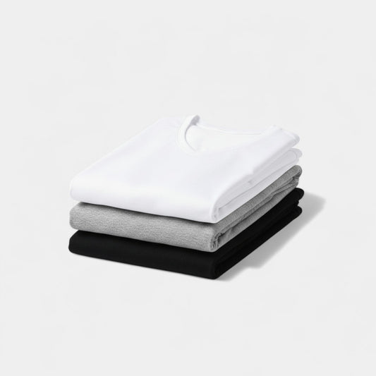 Men's V-Neck Cotton T-Shirt 3-Pack – Slim Short-Sleeve Cut