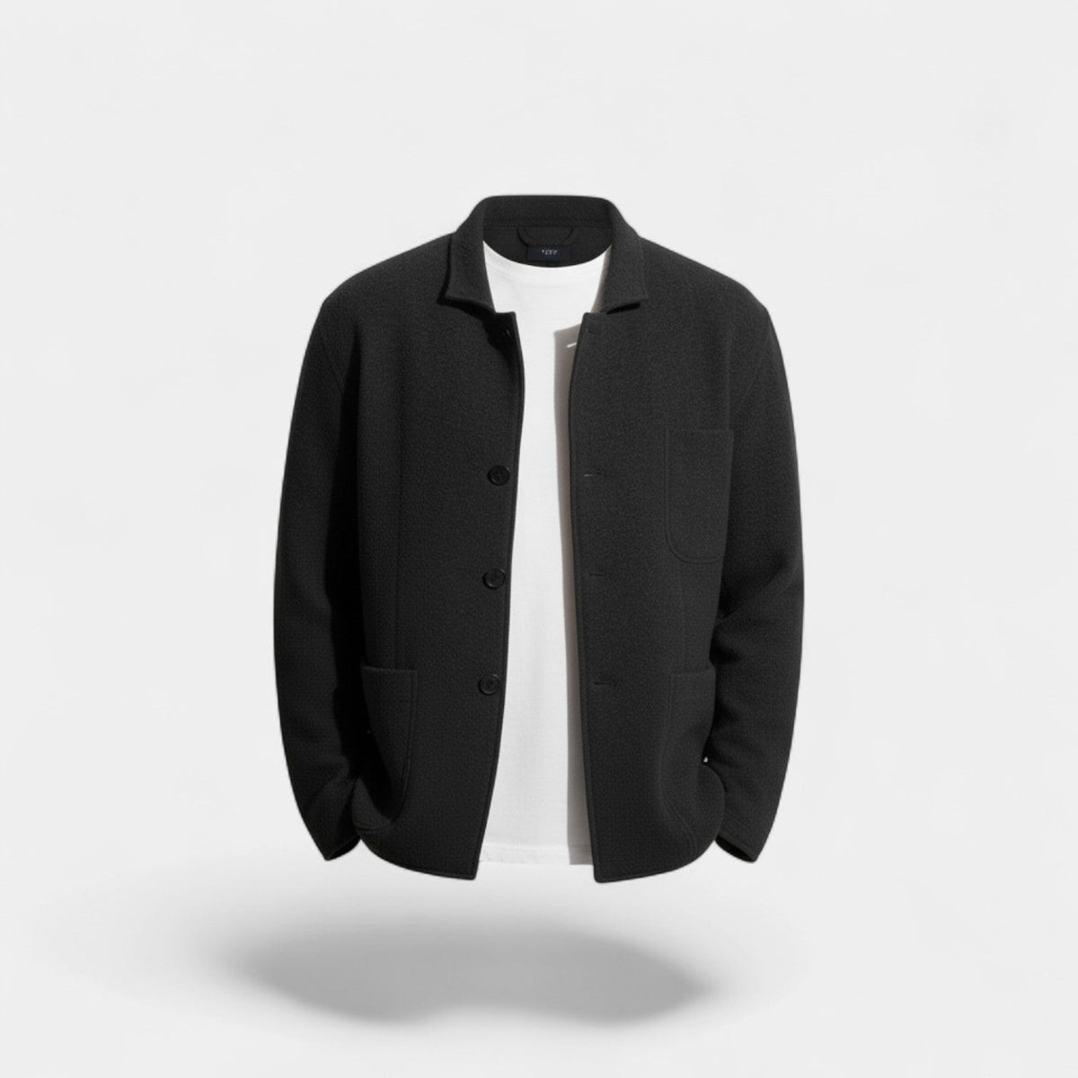 Men's Single-Breasted Blazer – Technical Fabric Lapel