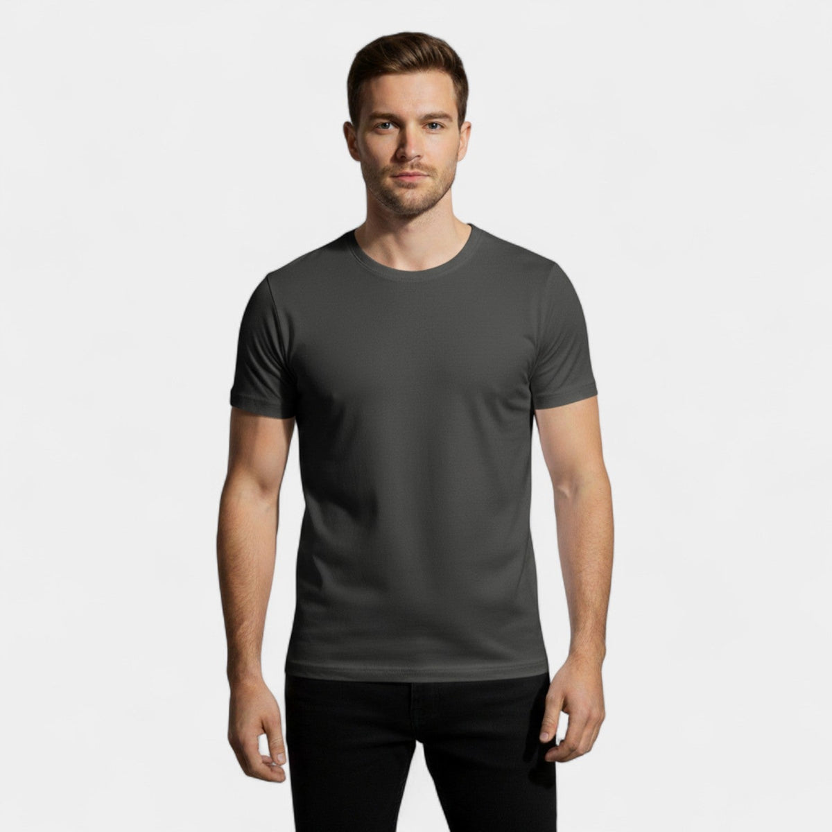 Men's Heavyweight Cotton T-Shirt – Crew Neck 3-Pack