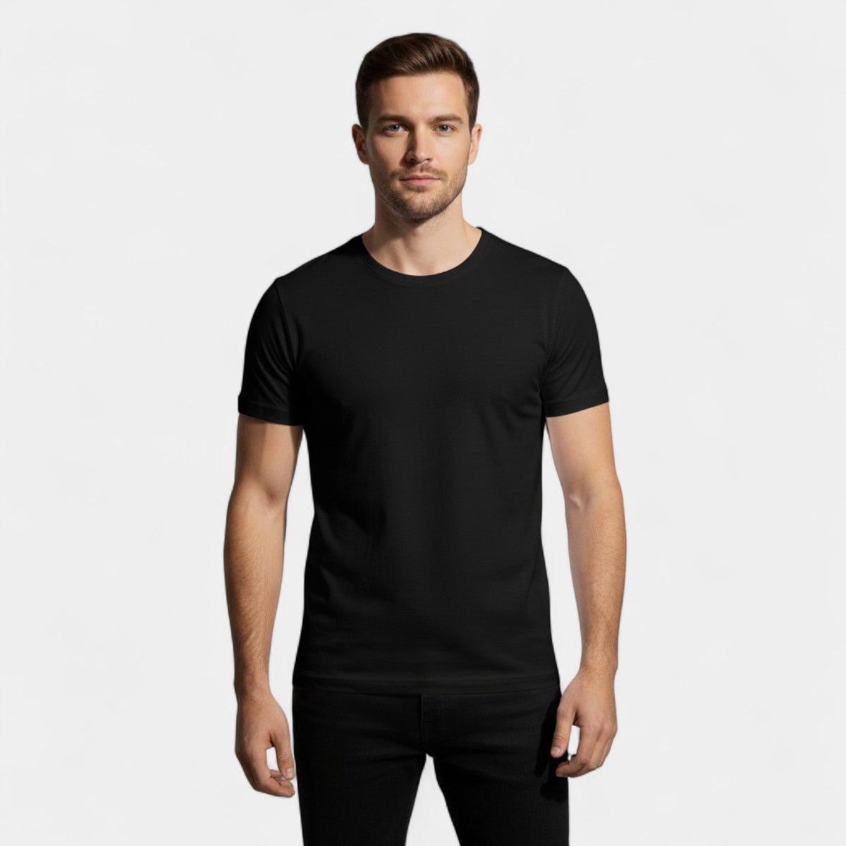 Men's Heavyweight Cotton T-Shirt – Crew Neck 3-Pack