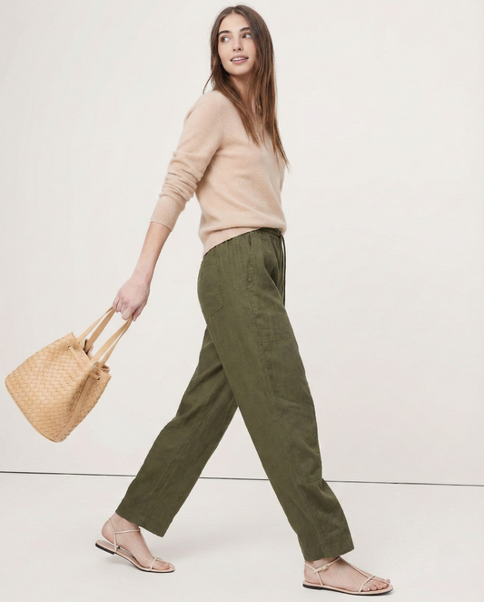 Women's Wide-Leg Jeans – High-Rise Button Pockets