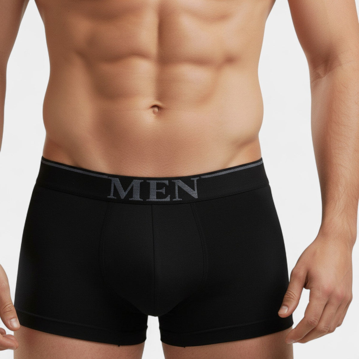 Men's Seamless Cotton-Blend Boxers – Stretch 3-Pack