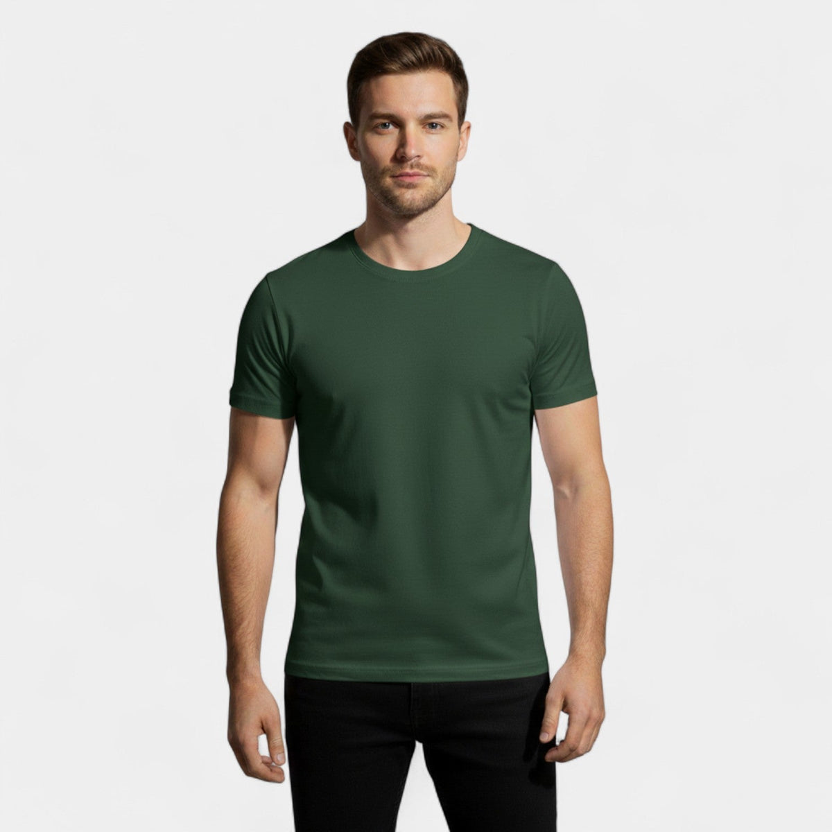 Men's Heavyweight Cotton T-Shirt – Crew Neck 3-Pack