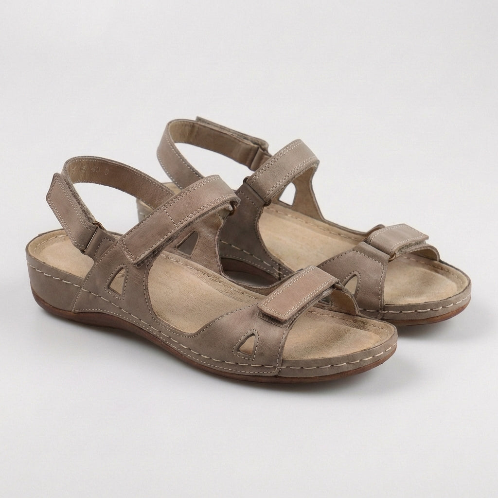 Women's Open-Toe Flat Sandal – Adjustable Multi-Strap
