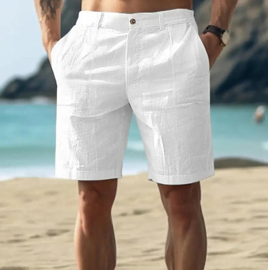 Men's Linen-Cotton Shorts – Tailored Lightweight Cut