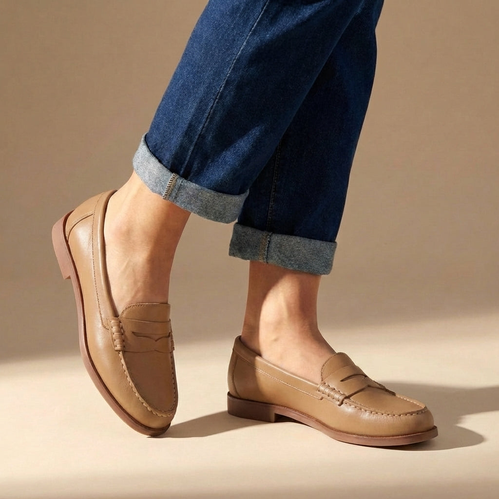 Men's Penny Loafer – Moc-Toe Slip-On Profile
