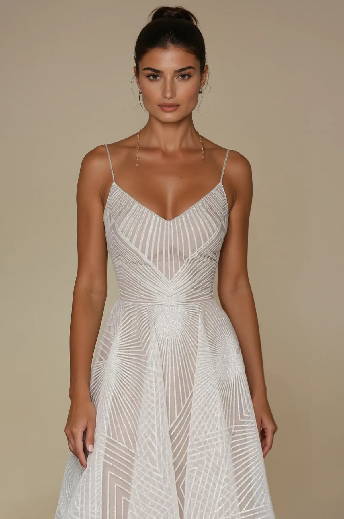Women's Sequin Maxi Dress – Pleated A-Line Skirt