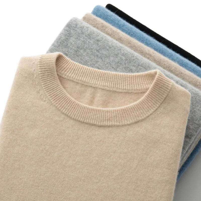 Men's Crew Neck T-Shirt – Fine-Knit Fitted Cut