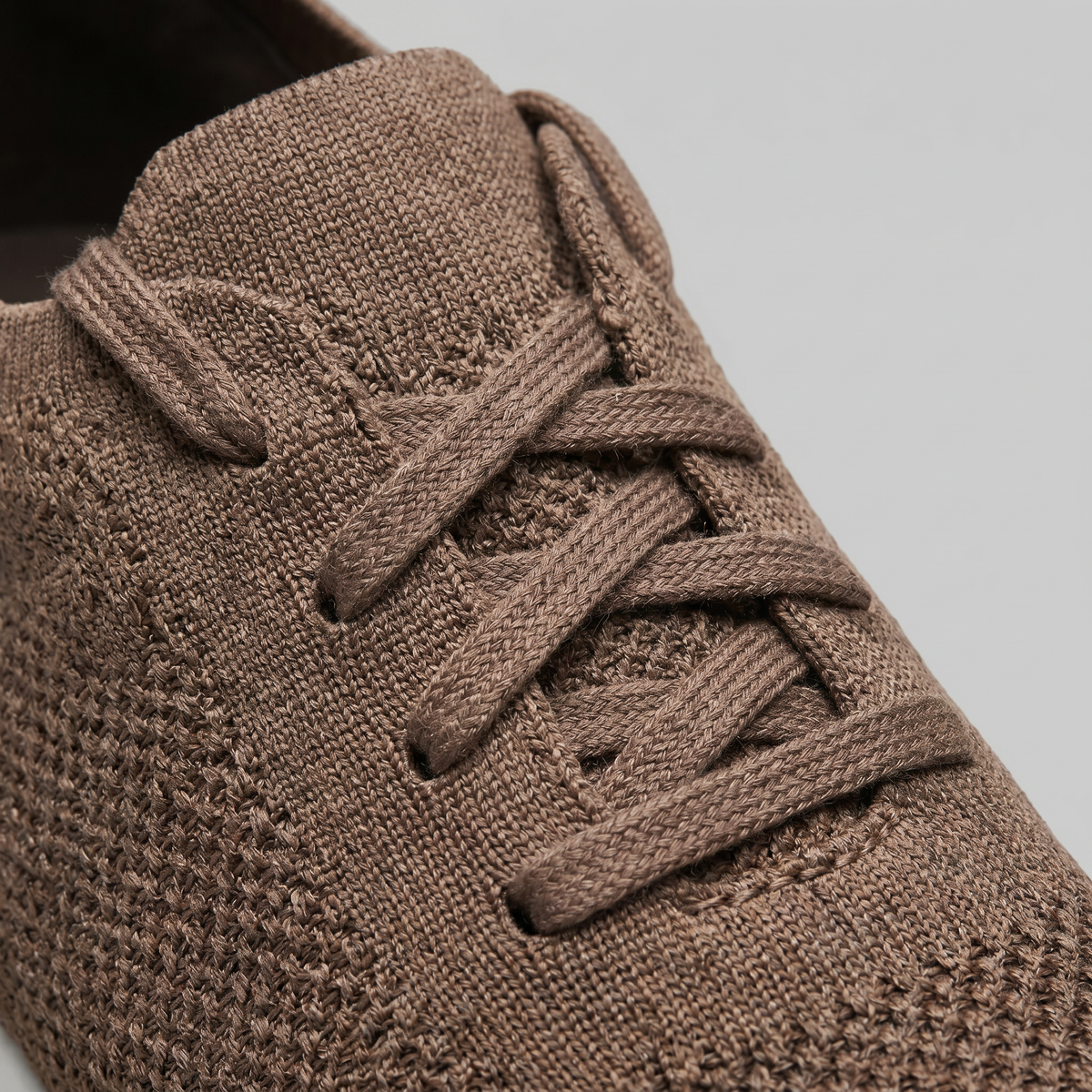 Men's Knit Lace-Up Sneaker – Tonal Low-Profile Design