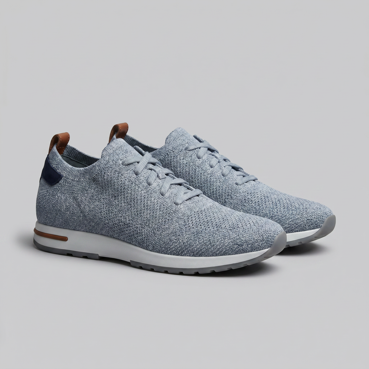 Men's Knit Lace-Up Sneaker – Tonal Low-Profile Design