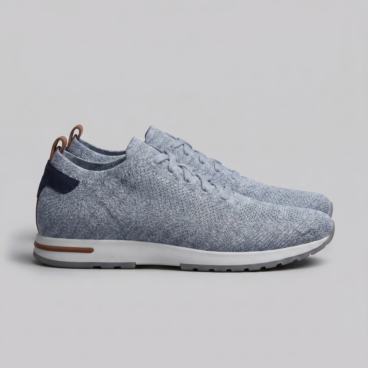 Men's Knit Lace-Up Sneaker – Tonal Low-Profile Design