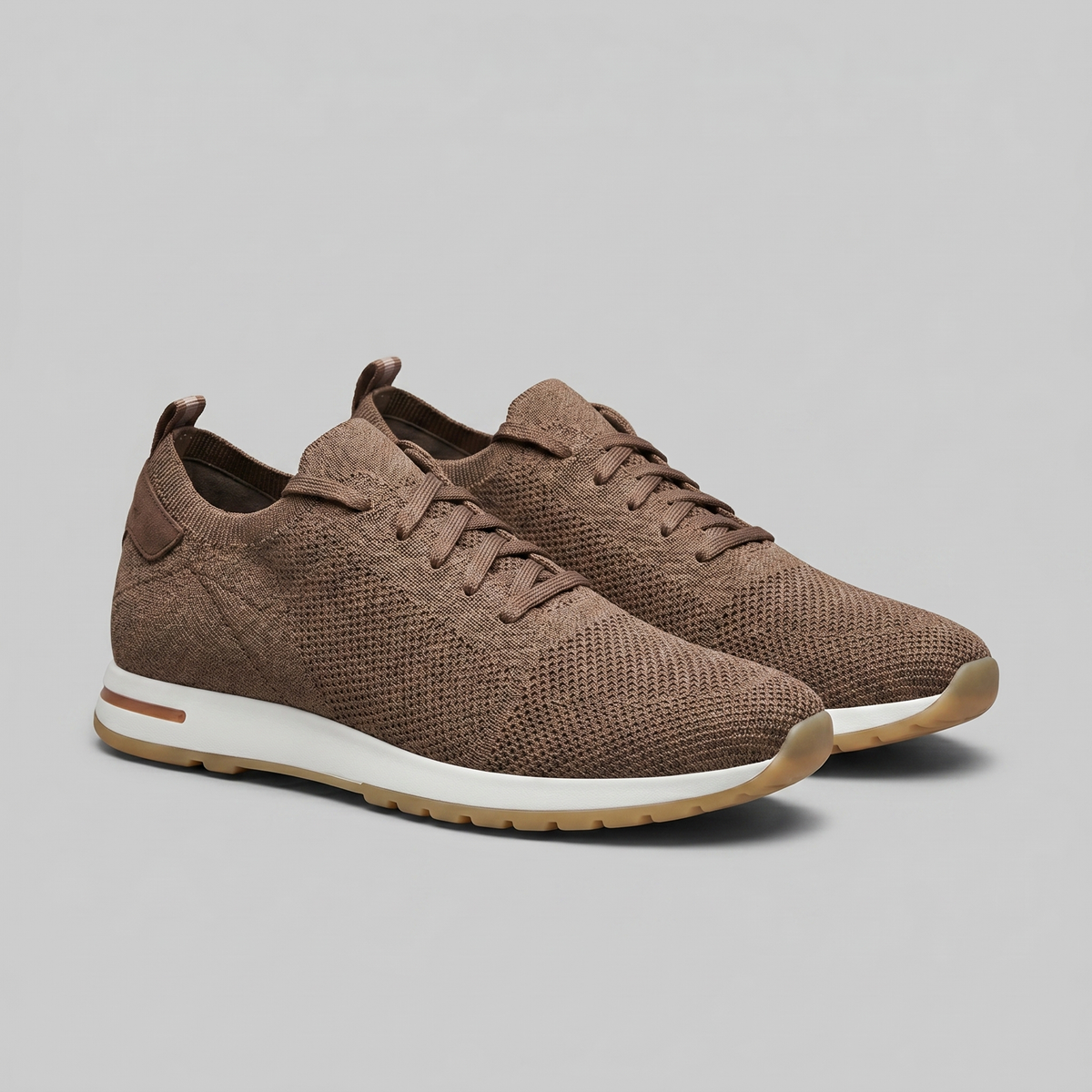 Men's Knit Lace-Up Sneaker – Tonal Low-Profile Design