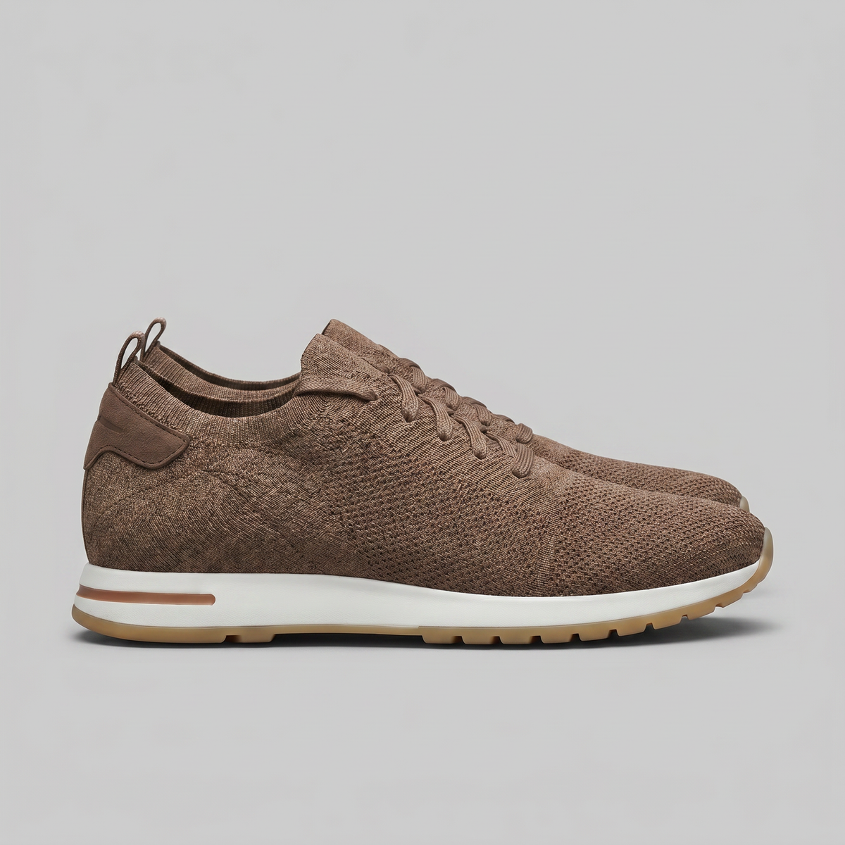 Men's Knit Lace-Up Sneaker – Tonal Low-Profile Design